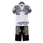 philipp plein manche courte jogging pas cher crystal tiger blanc